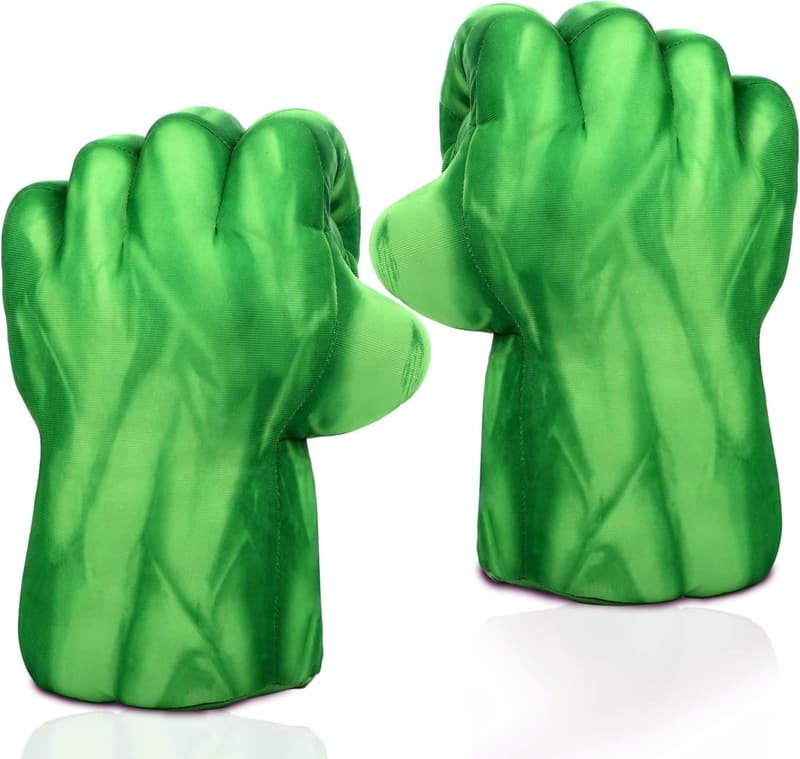 Superhero Gloves for Kids & Adults - Green Dress-Up Boxing Toys