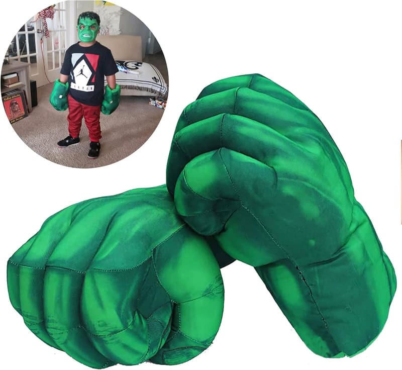 Kids' Superhero Gloves and Capes Plush Costume Accessories