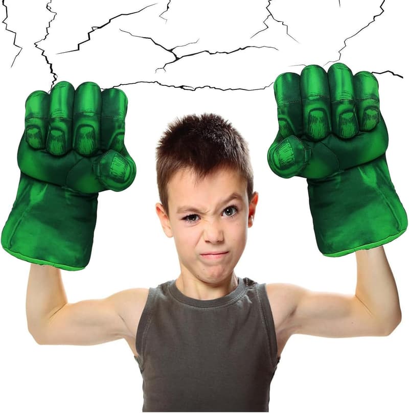 Superhero Gloves for Kids & Adults - Green (1 Pair)