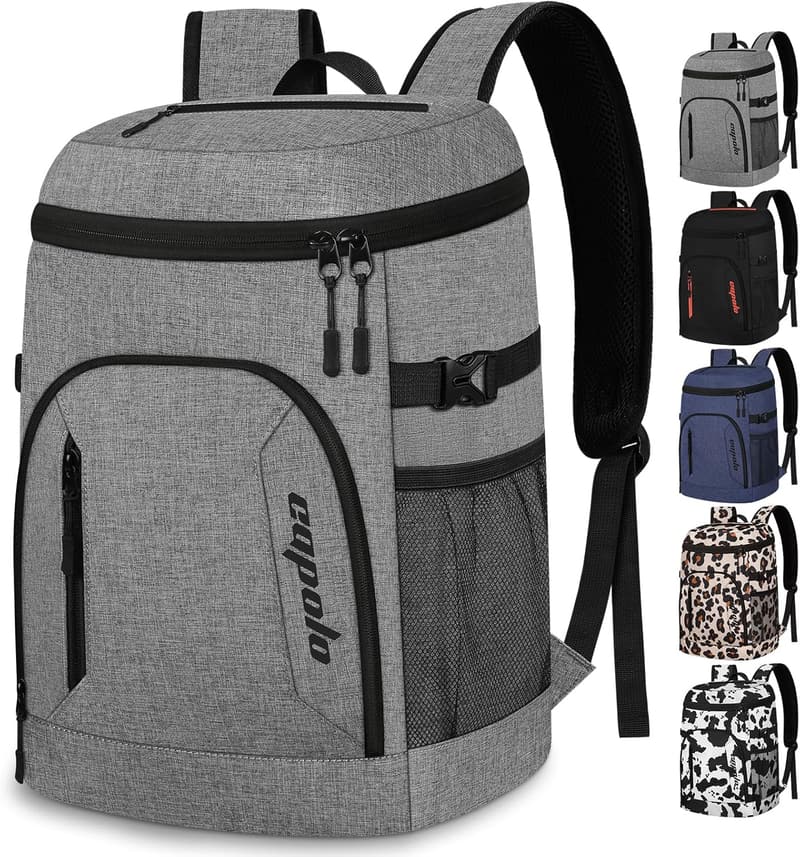 Insulated Cooler Backpack for Camping & Travel, 30-45 Cans