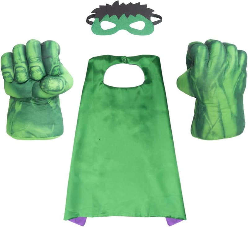 Children's Plush Boxing Glove Set with Cape - Fun Cosplay Costume