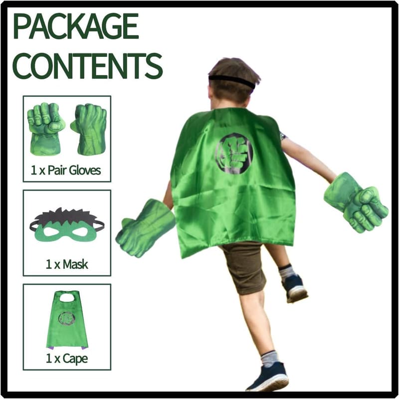 Children's Plush Boxing Glove Set with Cape - Fun Cosplay Costume