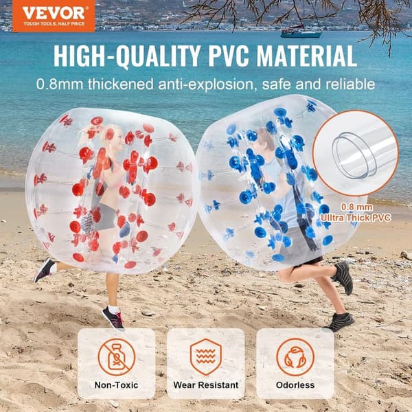 Inflatable Bumper Balls for Outdoor Team Games - 2 Pack