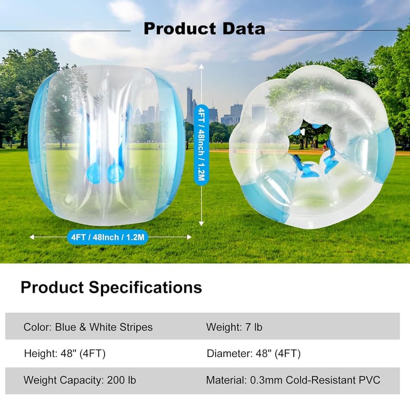 Adult Inflatable Bumper Balls for Outdoor Team Play