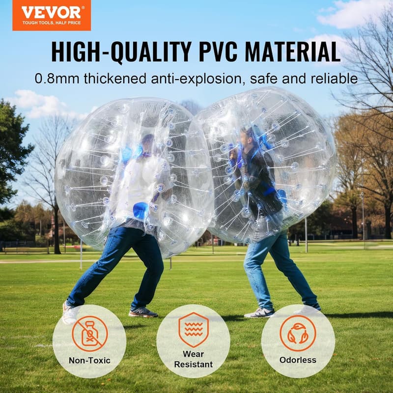 VEVOR 4FT Inflatable Bumper Balls - 2-Pack Outdoor Fun