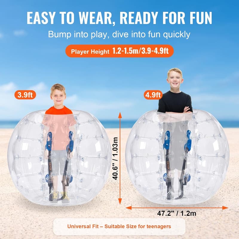VEVOR 4FT Inflatable Bumper Balls - 2-Pack Outdoor Fun