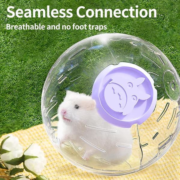 Hamster Exercise Ball - 7.9 Inch Clear Plastic, Easy to Clean