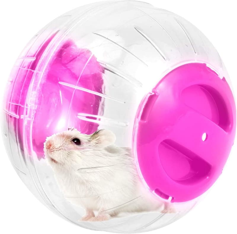 Pink Mini Dwarf Hamster Exercise Ball - 4.7 Inches