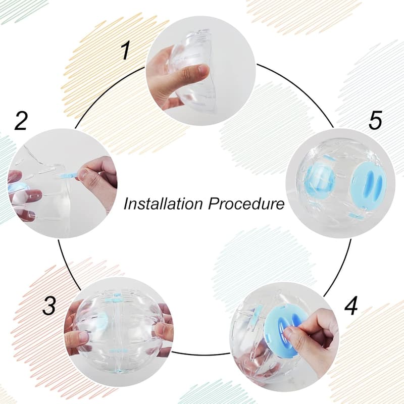 Transparent Exercise Ball for Small Animals, 5.52in