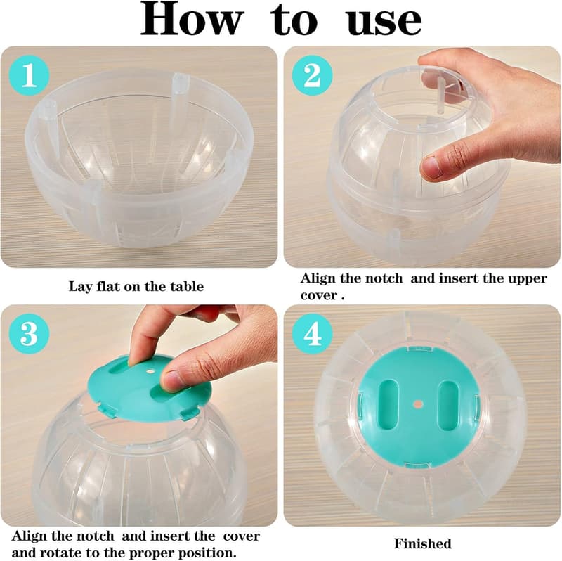 Hamster Exercise Ball Set - 5.7 Inch Transparent Running Balls