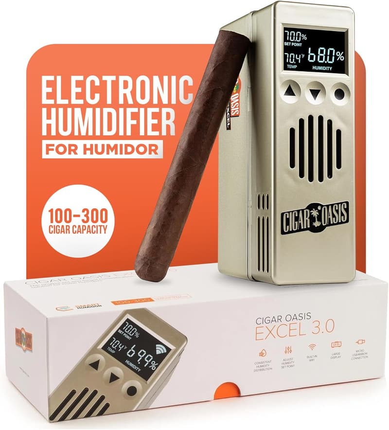 Cigar Oasis Excel 3.0 Electric Humidor with LCD Display