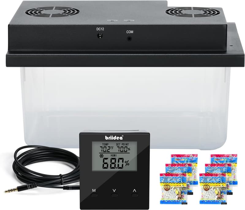 Electric Humidifier for Cabinets, 10-50 Cu Ft, Humidity Control
