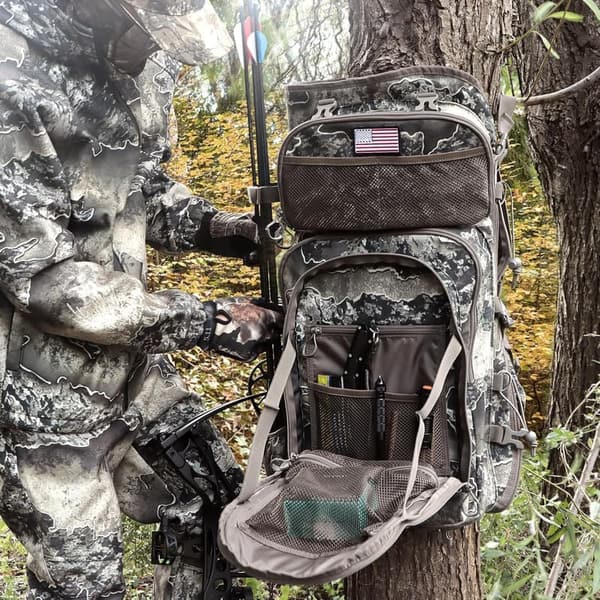 Men's Saddle Hunting Backpack with Bow Holder & Duffle Bag