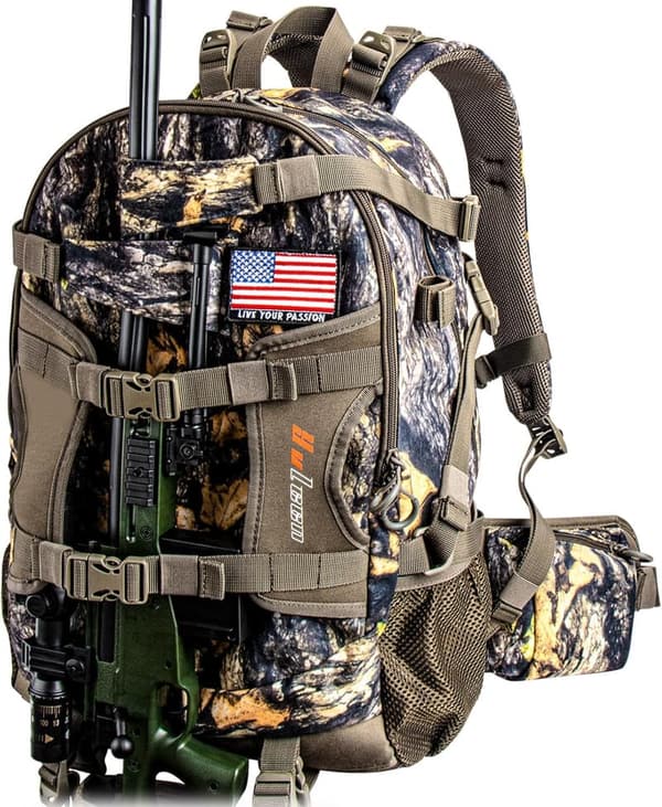 Waterproof Camo Hunting Backpack for Men, Large Capacity