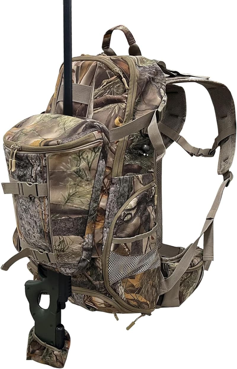 Hunting Backpack with Bow & Rifle Holder - Large Capacity Daypack