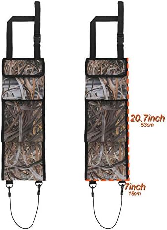 Camo Front Seat Gun Organizer Bag for Hunting Rifles