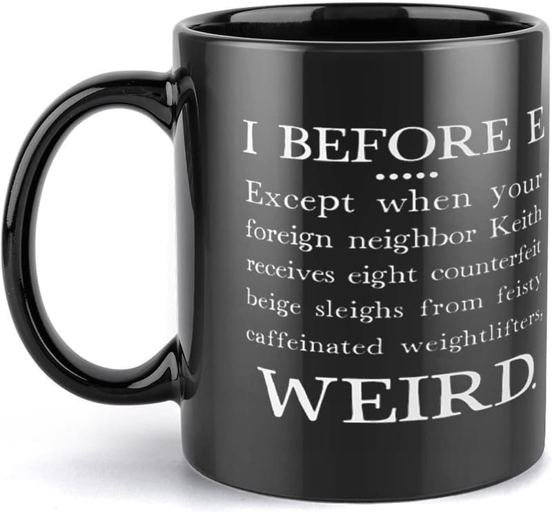 Funny Grammar Mug for English Teachers - 11 oz Ceramic Cup