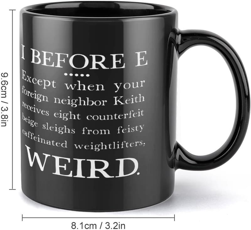 Funny Grammar Mug for English Teachers - 11 oz Ceramic Cup