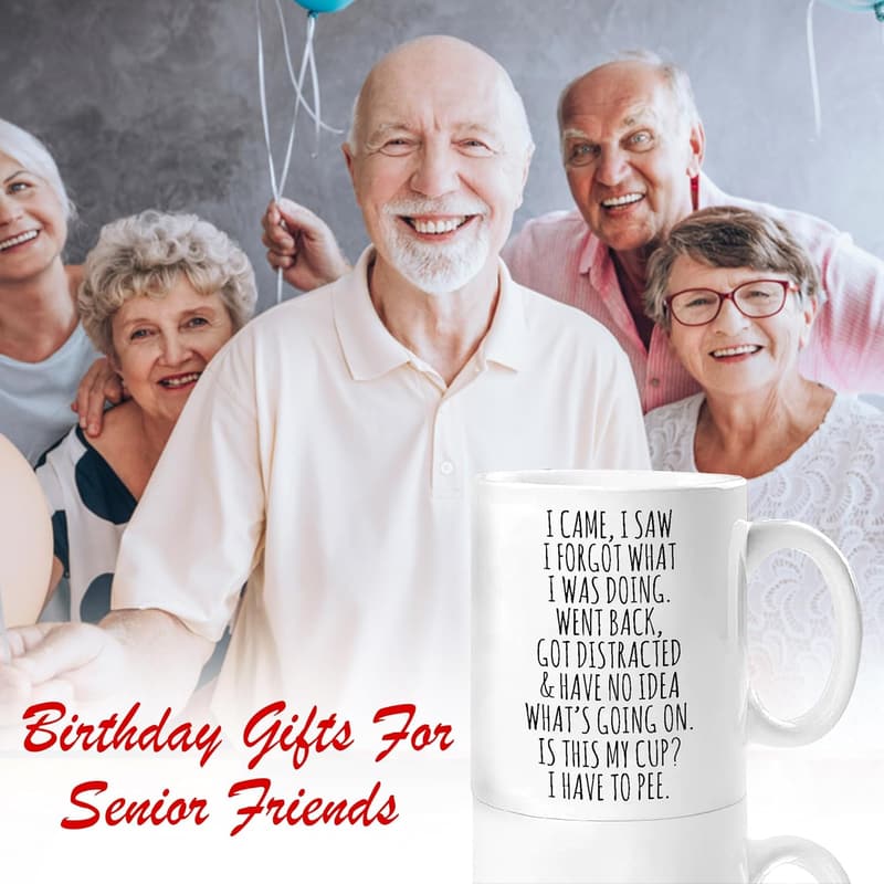 Funny Coffee Mug for Seniors - 
