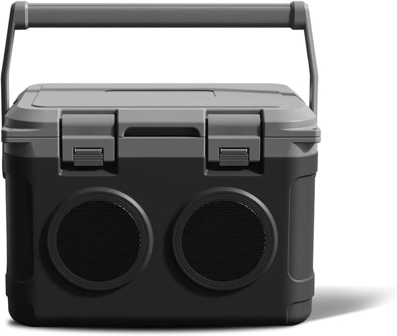 Portable 22QT Camp Cooler with Bluetooth Speaker & 48-Hour Ice Retention