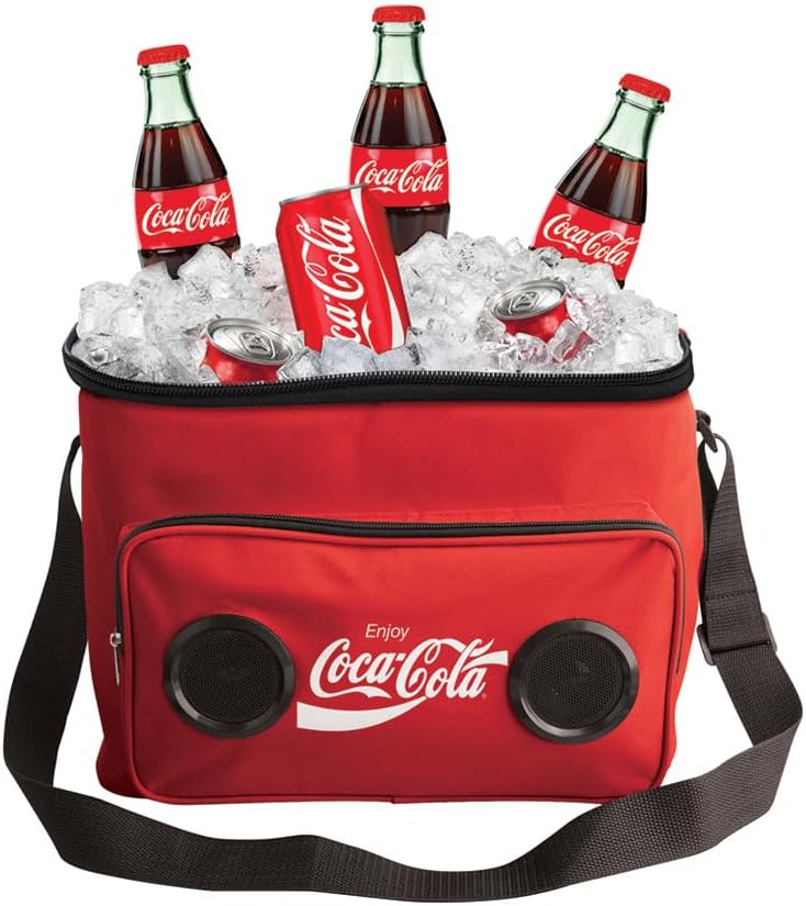 Bluetooth Cooler Bag with 24 Can Capacity & Multi-Zipped Pockets