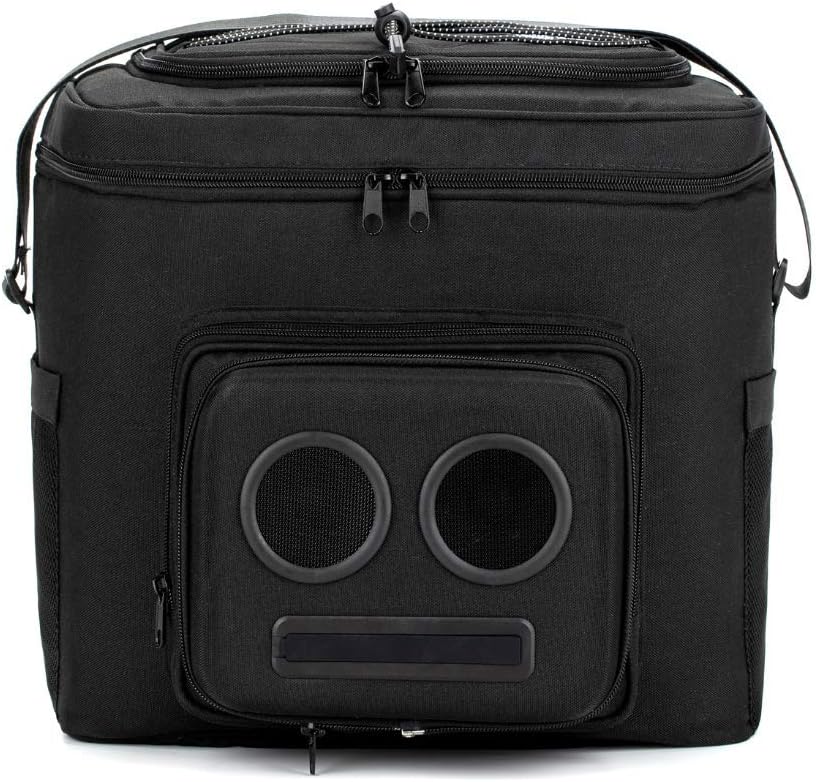 Black 20W Bluetooth Cooler with Speakers for Parties & Beach