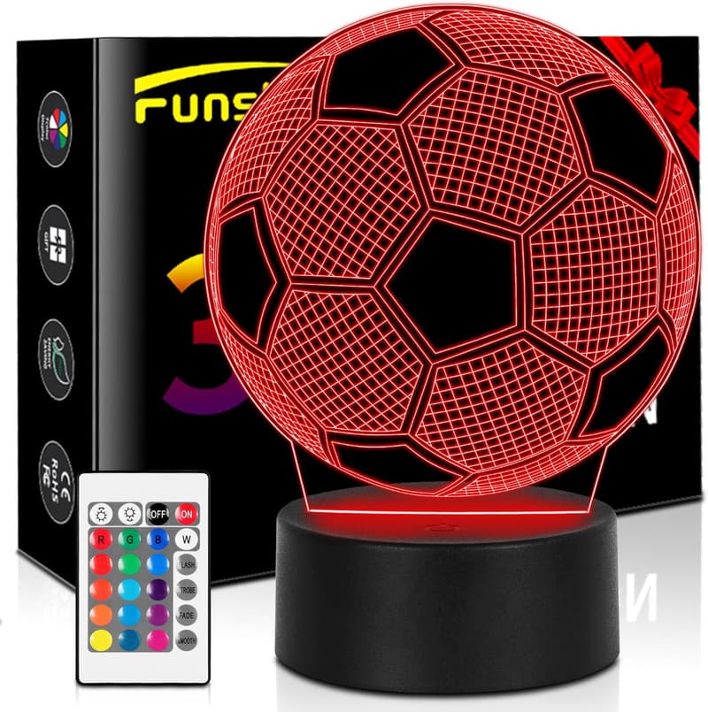 Soccer Night Light with Remote - 16 Colors & 4 Modes