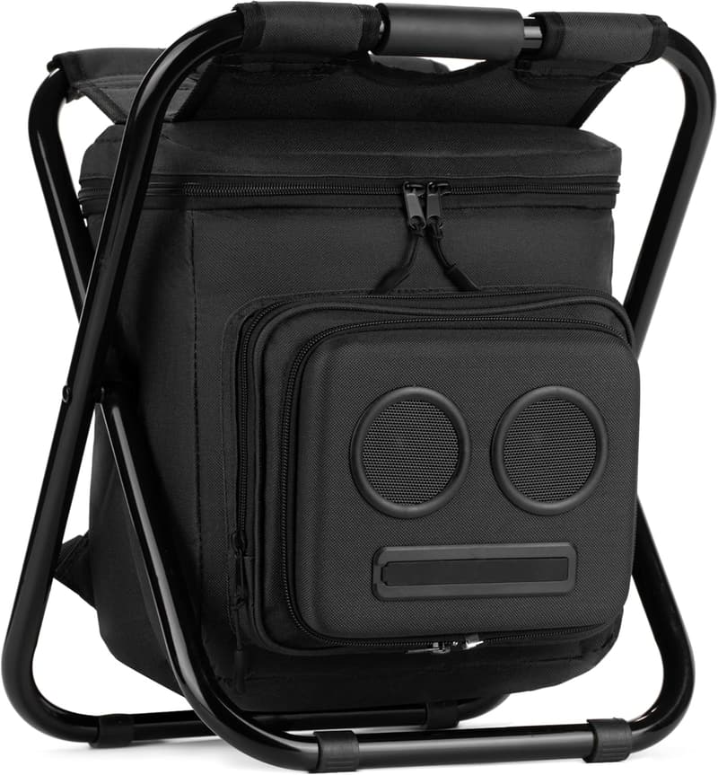 Bluetooth Backpack Cooler Chair with 20-Watt Speakers