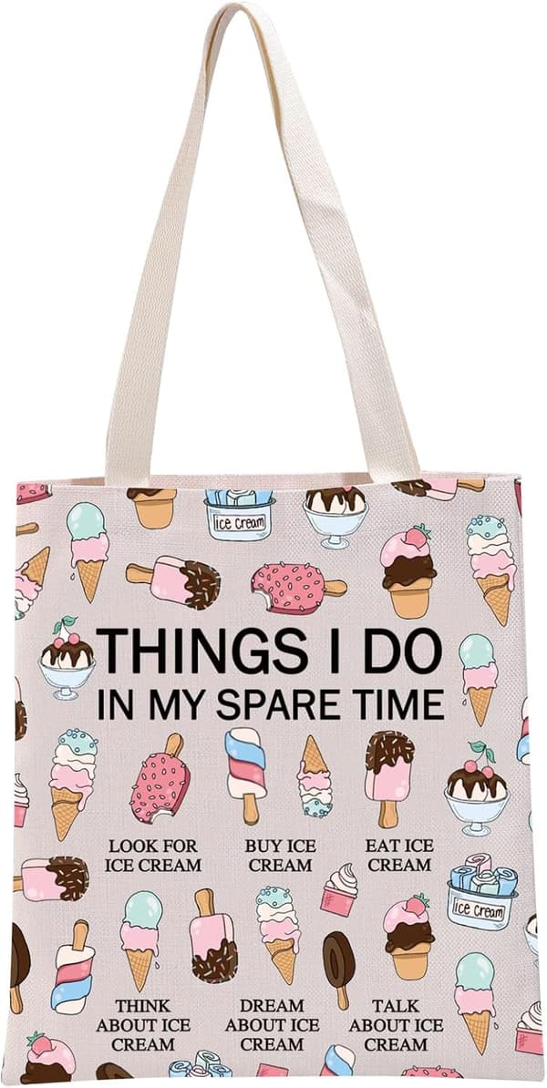 Ice Cream Tote Bag for Foodies - Funny Popsicle Lover Gift