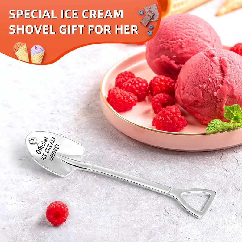 Engraved Ice Cream Spoon - Perfect Birthday Gift for Women