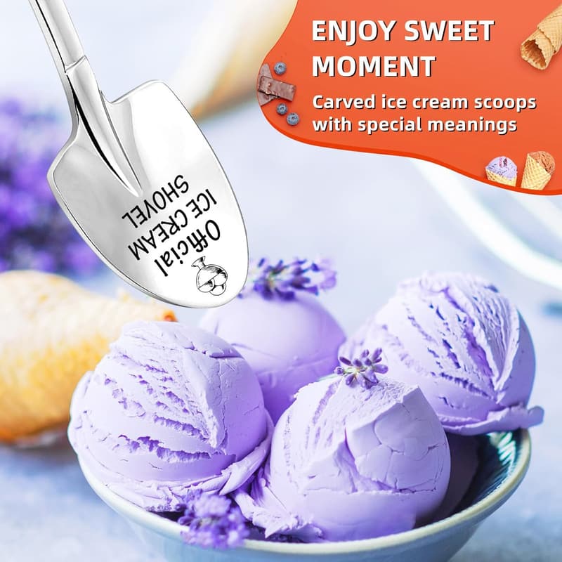 Engraved Ice Cream Spoon - Perfect Birthday Gift for Women