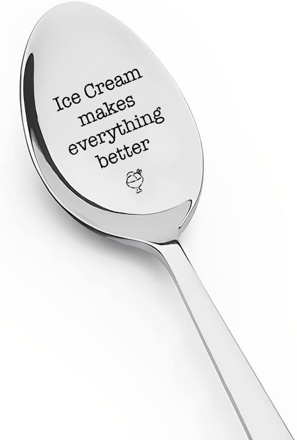 Ice Cream Lover Spoon - Fun Gift for Birthdays & Parties