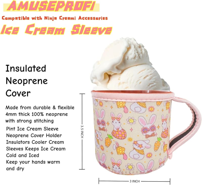 Premium Ice Cream Pint Sleeve Set - Perfect Gift for Ice Cream Lovers