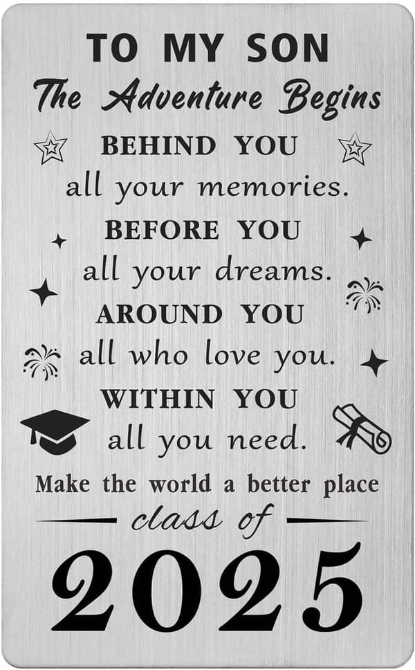 Proud Son Graduation Card 2025 from Parents - College & High School