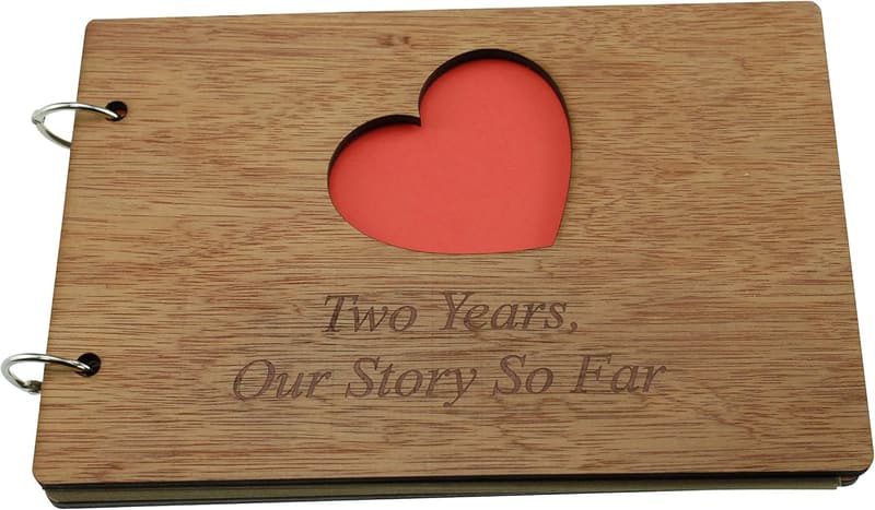 2nd Anniversary Scrapbook & Photo Album Gift Idea