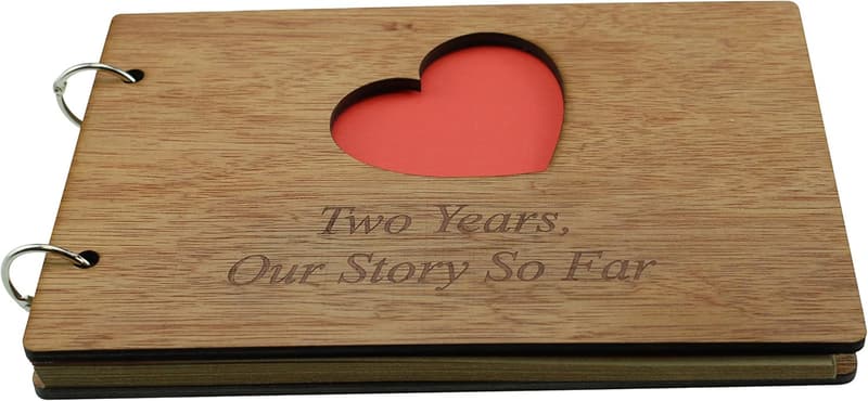 2nd Anniversary Scrapbook & Photo Album Gift Idea