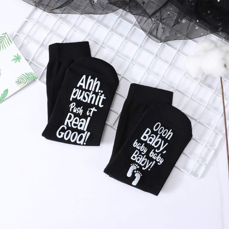 Maternity Labor Socks for Delivery – Non-Skid, Shower Gift