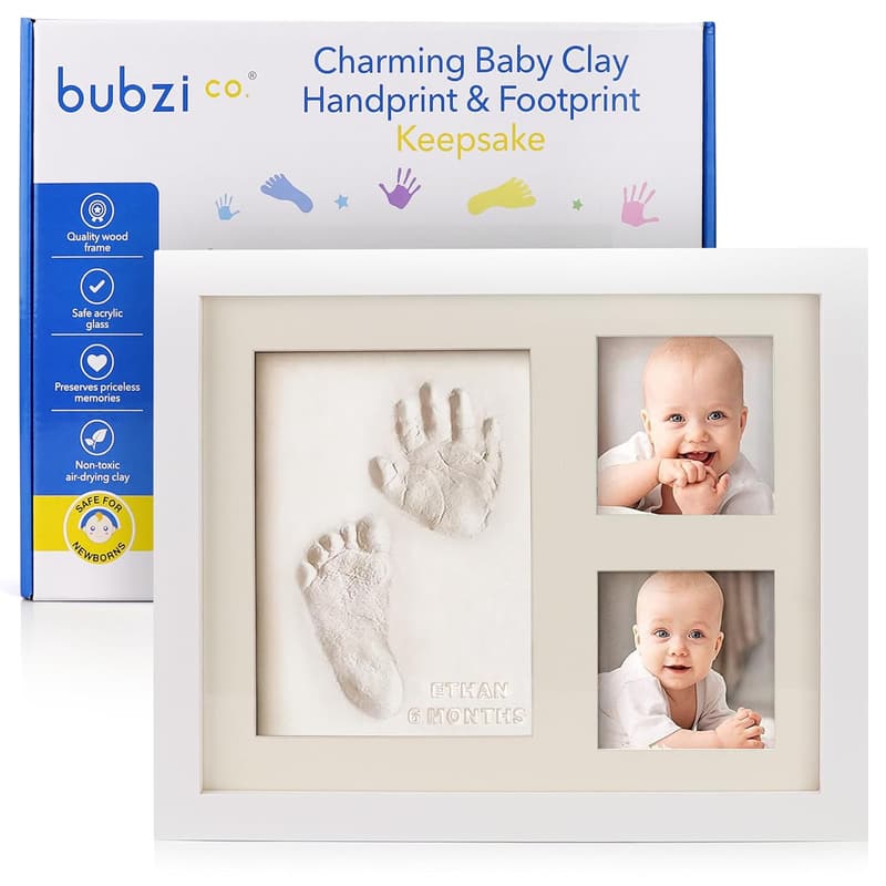 Baby Footprint and Handprint Keepsake Kit for New Moms