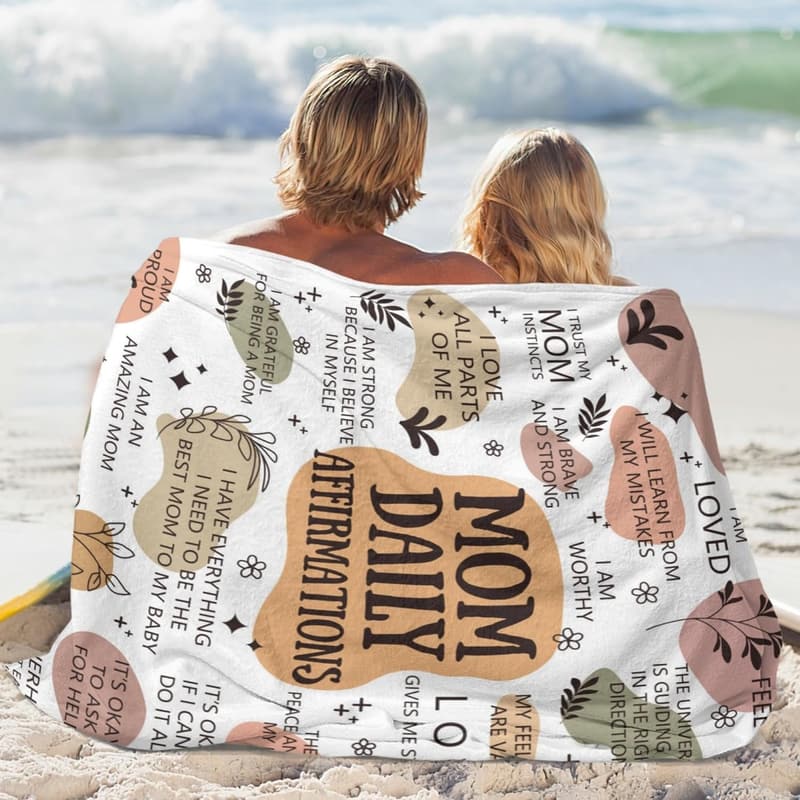 Postpartum Throw Blanket for New Moms (50