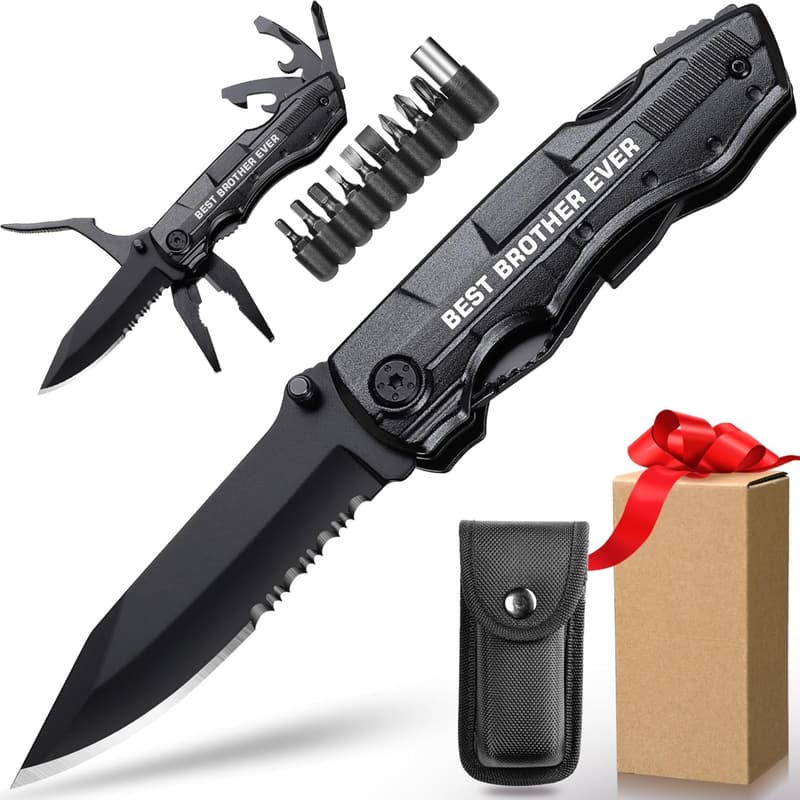 Best Brother Ever Multitool Knife - Perfect Gift for Brother
