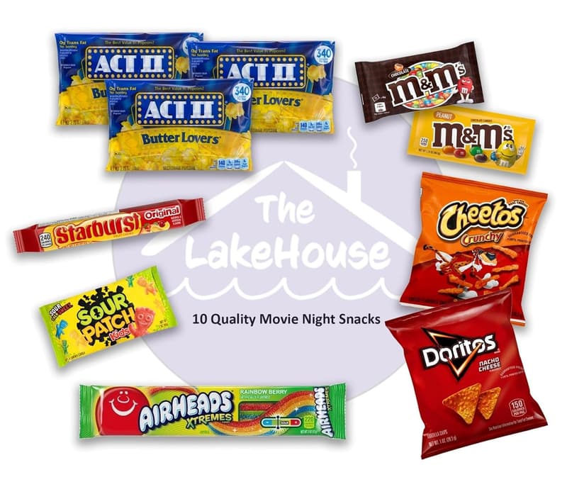 Movie Night Snack Basket - Gourmet Popcorn & Treats Gift