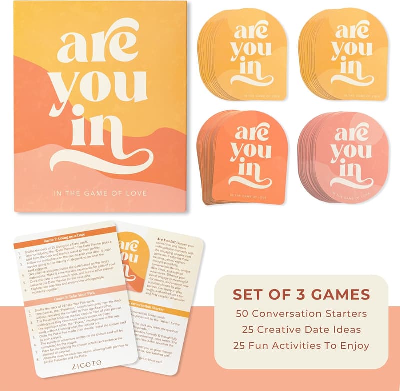 Couples Date Night Game Cards - 100 Unique Ideas for Couples