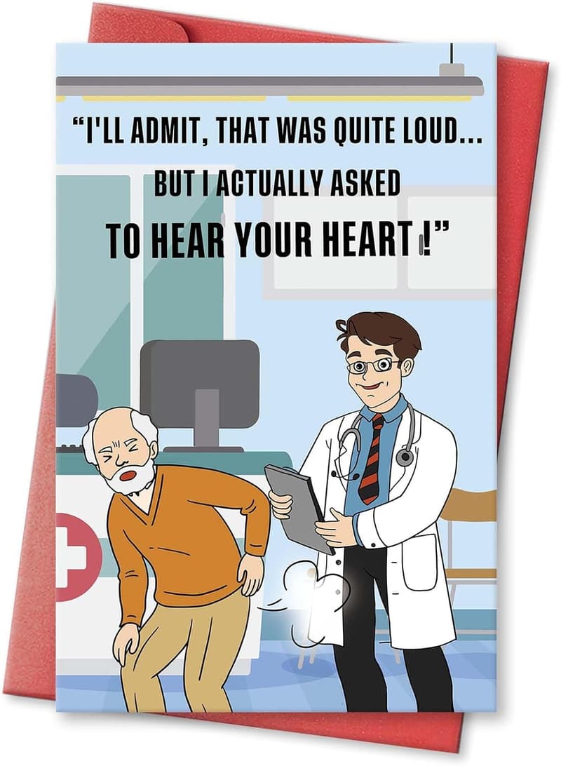 Funny Birthday Card for Him - Humorous Gift for Dad or Husband