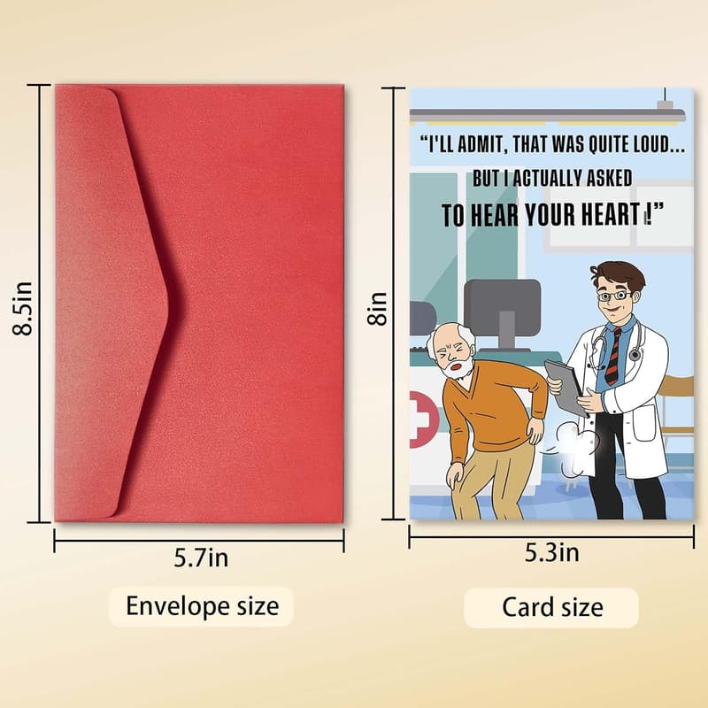 Funny Birthday Card for Him - Humorous Gift for Dad or Husband