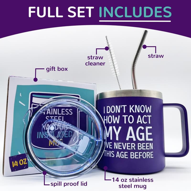 70th Birthday Mug - Funny Gift for Men, Dad, Grandpa