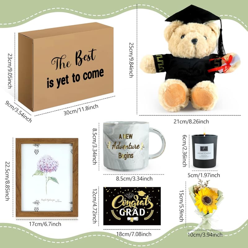 2025 Graduation Gift Box for Friends - Mug, Photo Frame & Candle Set