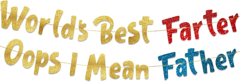 Dad Birthday Banner - Funny Decorations for Milestone Ages