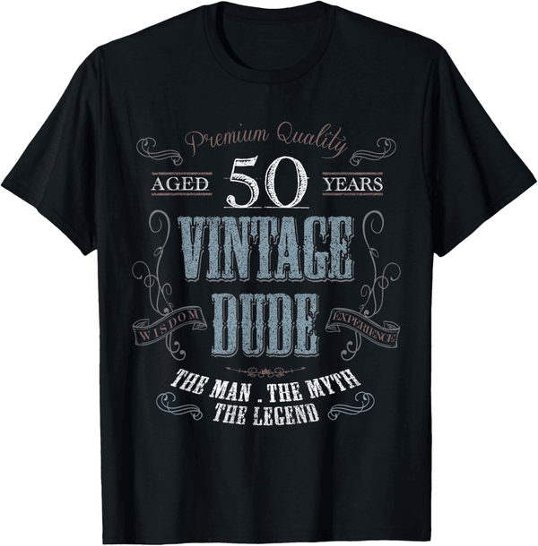 50th Birthday Vintage T-Shirt for Men
