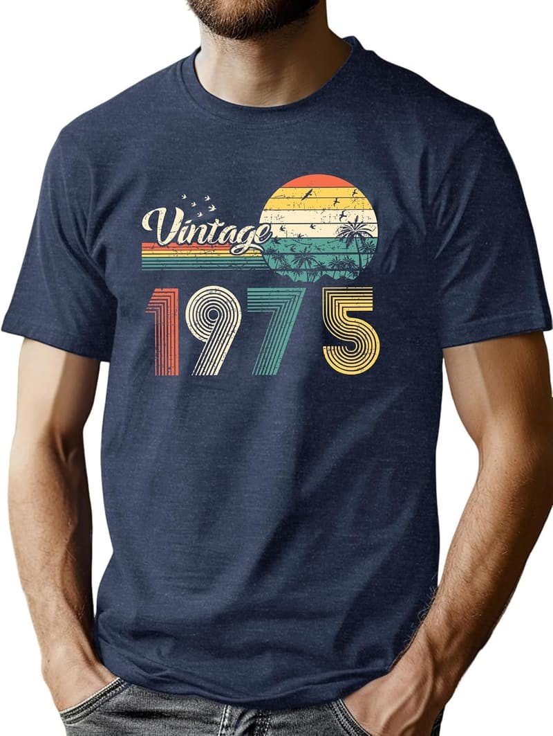Vintage 1975 Men's 50th Birthday T-Shirt