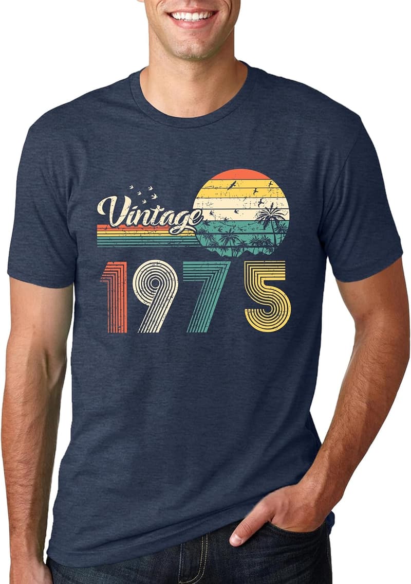 Vintage 1975 Men's 50th Birthday T-Shirt